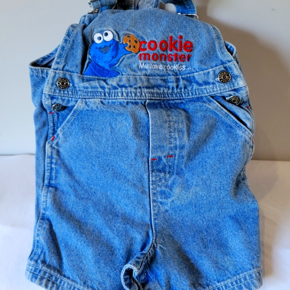 Sesame Street Cookie Monster Overalls